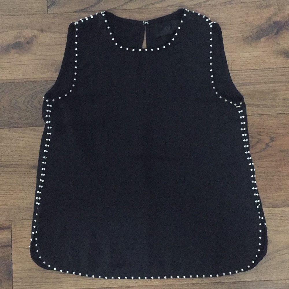 H&M Studded Black Top